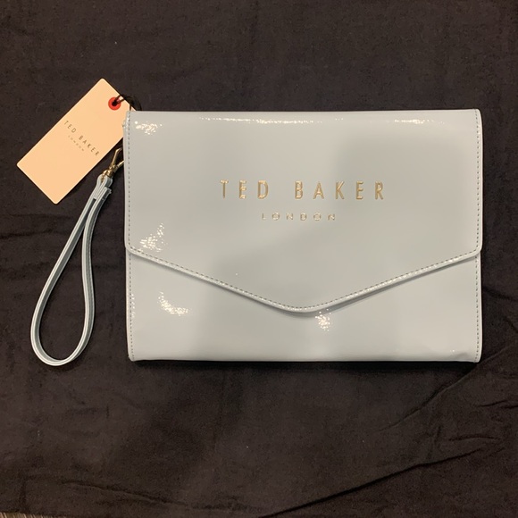 Ted Baker light blue clutch or wristlet - Picture 2 of 6